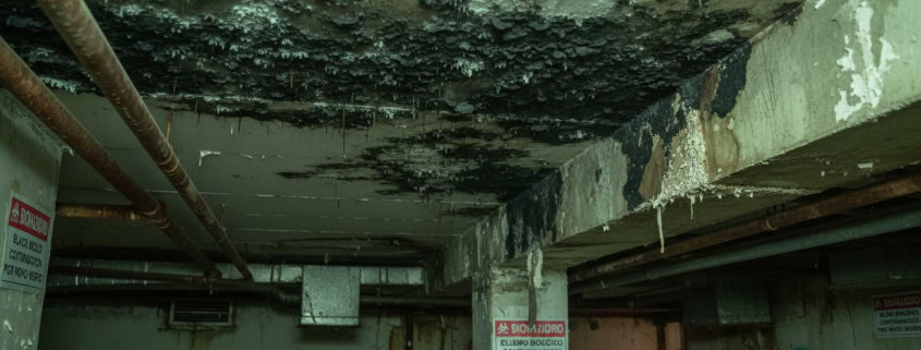 mold growing in commercial industrial building toronto